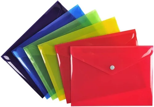 Exacompta - Ref. 34440E - 1 Druckverschlusstasche mit Klappe - aus glattem PP St