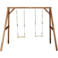 Produktbild Ambia Garden Schaukel aus Holz, Hellbraun, 254x207 cm