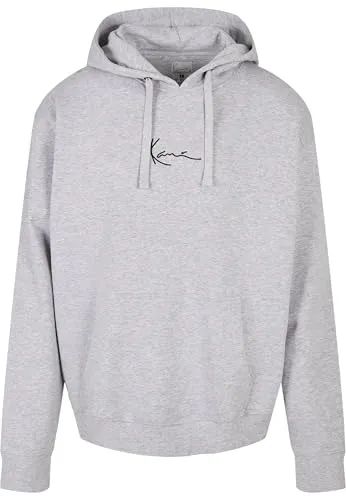 Karl Kani KKMQ32061GRY Small Signature Hoodie - Kapuzenpullover für Herren, aus weichem Material, ideal für lässige Outfits, mit bequemer Kängurutasche und verstellbaren Kordelzügen für optimalen Tragekomfort.