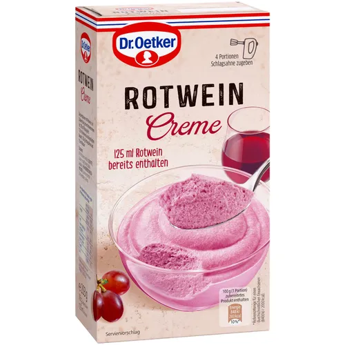 Produktbild Dr. Oetker Rotwein Creme 203g Packung