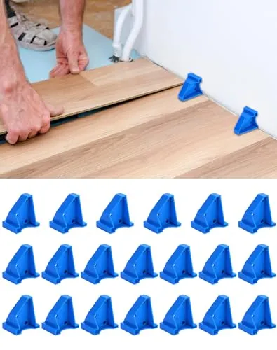 QWORK® 20er Set Boden-Abstandhalter für Parkett und Laminat