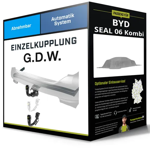 Abnehmbare Anhängerkupplung für BYD SEAL 06 Kombi 07.2025-jetzt von G.D.W.