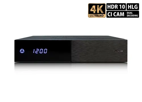 AB Pulse 4K UHD Sat Receiver - TV-Receiver mit 4K UHD Auflösung, PVR-Funktion und Unterstützung für HDR10 – für gestochen scharfe Bilder und Aufnahmevielfalt.