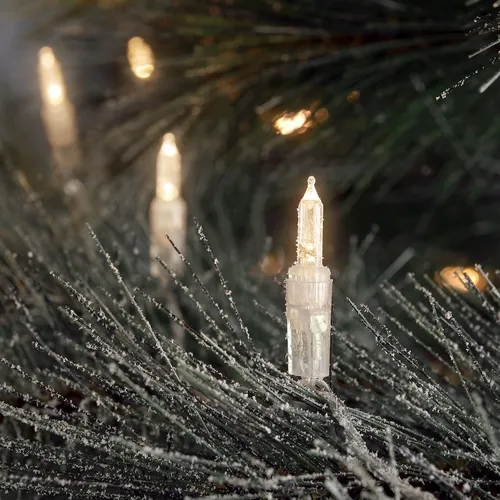 Konstsmide LED Minilichterkette 80 Dioden, 24V Außentrafo - Weihnachtsbeleuchtung mit 80 warm weißen Dioden, ideal für festliche Stimmung im Außenbereich. Langlebig und umweltfreundlich – perfekt für Bäume und Sträucher!
