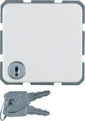 Berker 476309 Steckdose SCHUKO mit Klappdeckel und Schloss WG UP IP44 polarweiß - Steckdose & Zubehör, wetterfest mit Schutzart IP44, ideal für den Einsatz im Freien oder in feuchten Räumen.