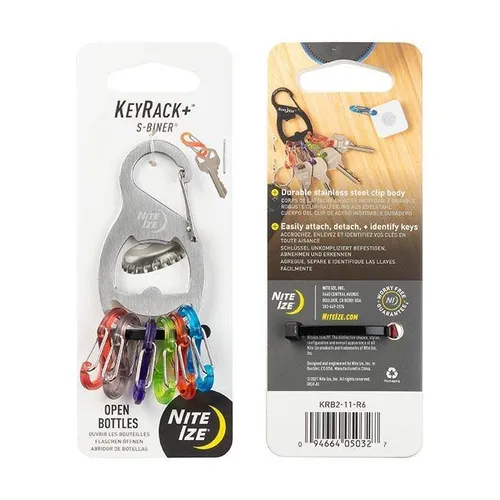 Nite Ize - Karabiner KeyRack+ S-Biner - Stainless Steel