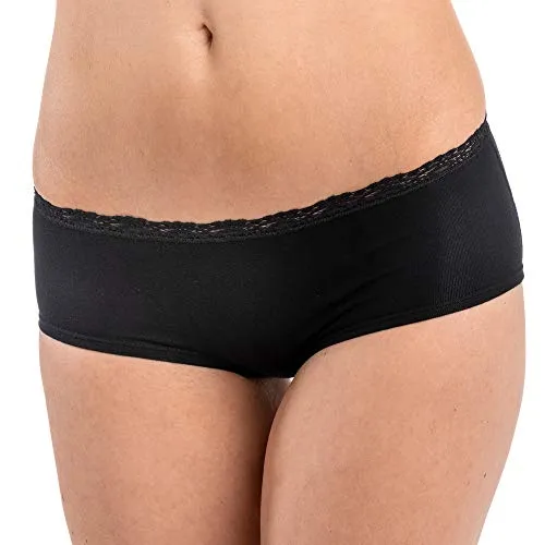 HERMKO 5790 Damen Panty mit Spitze - Keine Gummiabschlüsse, Farbe:schwarz, Größe:36/38 (S)
