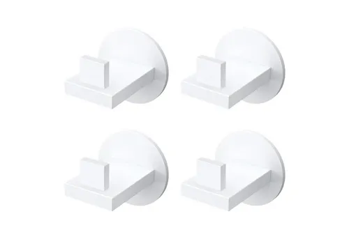 doporro Garderobenhaken Kleiderhaken Wandgarderobe Wandhaken aus Edelstahl 1/3/4/5/6 Stalo08 (4 St), Hochwertiger Edelstahl, ohne Bohren