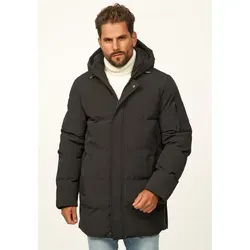 OneRedox Herren Parka mit Kapuze – Stylische Winterjacke in Schwarz - ONEREDOX Herren Winterjacke – Robuste und funktionale Steppjacke für kalte Tage. Mit verstellbarer Kapuze und praktischen Taschen ist sie der ideale Begleiter für jedes Winterabenteuer.