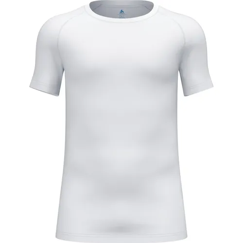 Odlo Herren Active F-dry Light Funktionsunterwäsche Kurzarm Shirt - Weiß, L EU, schnell trocknend und ideal für Outdoor-Aktivitäten