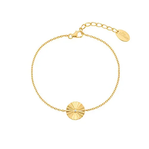 s.Oliver Armband 925 Sterling Silber mit Zirkonia - Elegantes Armschmuck aus 925 Sterling Silber, verstellbar von 17 bis 20 cm, kommt in Geschenkbox. Ideal für jeden Anlass, vereint Stil und Komfort.