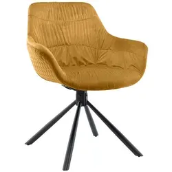 SalesFever Esszimmerstuhl Rimini mit 360° Drehfunktion in schwarz von SalesFever