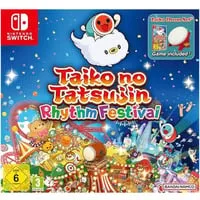 Taiko No Tatsujin Rhythm Festival+ Trommel SWITCH - Musikspiel für Nintendo Switch mit über 70 Songs, neuen Charakteren und spannenden Onlinekämpfen. Ideal für Solo- und Mehrspieler-Action!