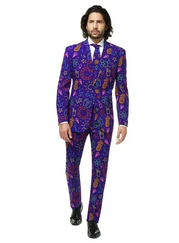 Opposuits Partyanzug Doodle Dude in lila von OppoSuits