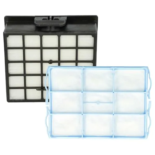 vhbw 1x Motorschutz-Filter, 1x HEPA Abluft-Filter kompatibel mit Bosch/Siemens VZ01 Staubsauger