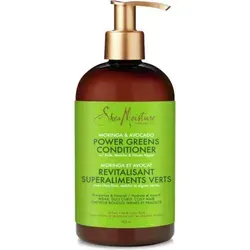 Shea Moisture Moringa & Avocado Power Greens Conditioner 384ml - Feuchtigkeitsspendender Conditioner mit Moringa und Avocado, ideal für die Pflege von trockenem Haar. Für glänzende, geschmeidige Ergebnisse.
