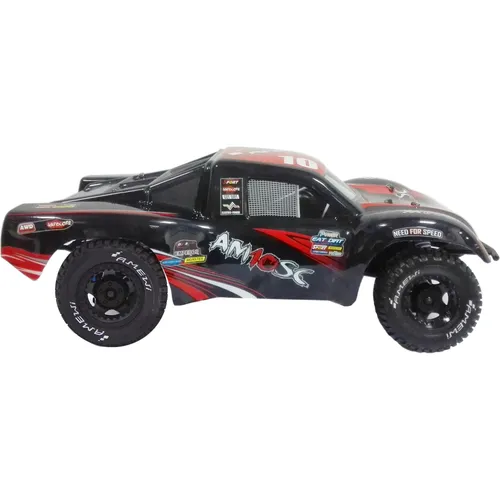 Amewi AM10SC V2 RED: 1:10 4WD Brushless RC Monster Truck - RC-Modelle, leistungsstarker Brushless-Motor für rasante Fahrten und ultimative Kontrolle im Gelände.