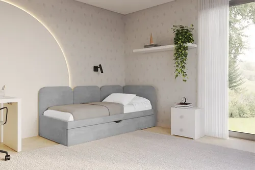 ALTDECOR Jugendbett ALVY mit Bettkasten und Lattenrost