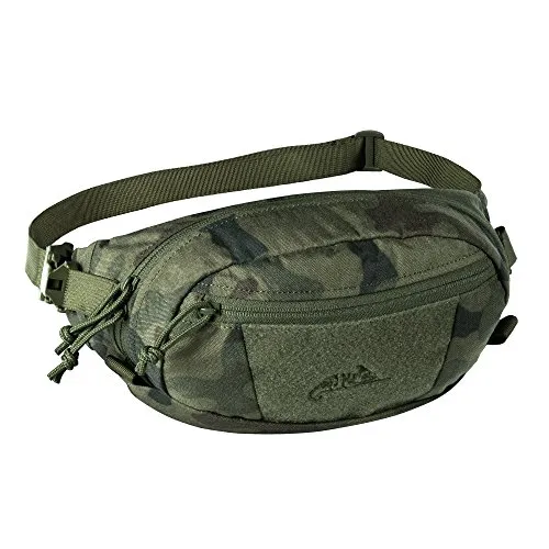 Helikon-Tex Bandicoot Waist Pack Hüfttasche - Gürteltasche mit 2 Litern Kapazität und taktischem Design. Beidhändige Schnellverschluss-Schnalle und MOLLE-kompatible Seitenschlaufen für individuelle Anpassungen.