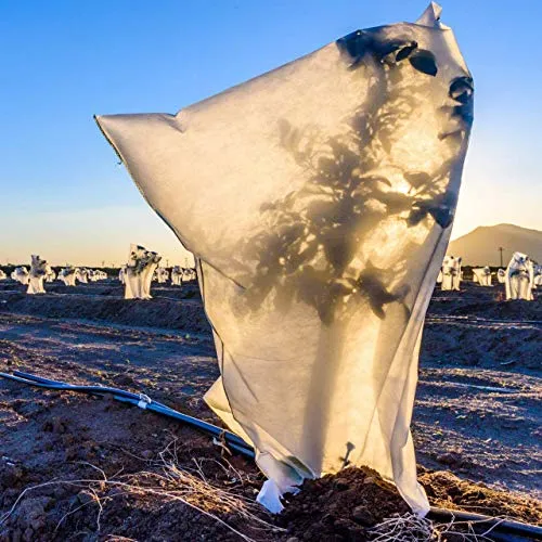 GARDENIX® Pflanzenschutz Winter Kübelpflanzensack, Frostschutz Schutzhaube, Winterschutz, mit Kordelzug 90x130 cm (2 Stück)
