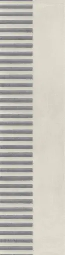 Bodenfliese Feinsteinzeug Naes Perla 15,6 x 60,6 cm creme-anthrazit