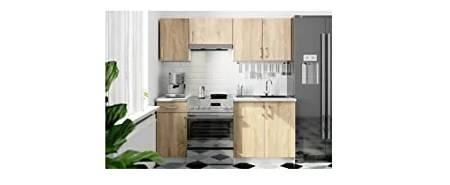 BDW Küche 180 cm Küchenzeile Küchenblock