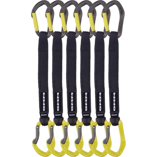 Alpha Sport Quickdraw - Express-Set 25 cm titanium-lime 6er Set