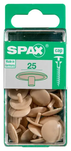 Spax Abdeckkappen beige zum stecken (stift) - 25 Stk.