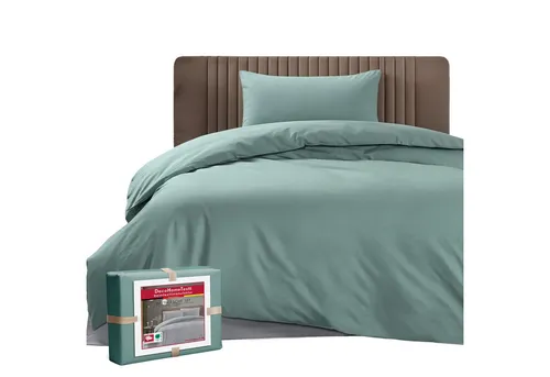 DecoHomeTextil Heimtextilmanufaktur Bettwäsche Set Bettgarnitur mit Reißverschluss Polycotton Uni