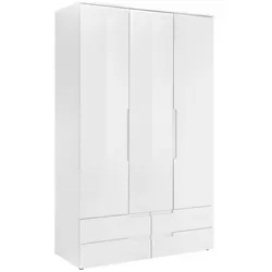Pol Power Spice Kleiderschrank - Hochglanz Weiß - Kleiderschrank aus Holzwerkstoff, flexibel anpassbar mit Ablagefächern und Schubladen, bietet viel Stauraum für Ihr Schlafzimmer.