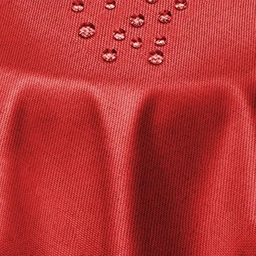 DecoHomeTextil Tischdecke Rund 220 cm Dunkelrot in rot von DecoHomeTextil