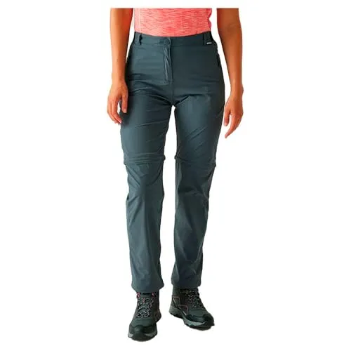 Regatta Damen Travel Light II Zip-Off-Hose – vielseitige Wanderhose - Leichte Zip-Off-Hose aus ISOFLEX-Gewebe für maximalen Komfort beim Wandern. Schnelltrocknend und mit elastischem Bund, ideal für aktive Abenteuer in der Natur.
