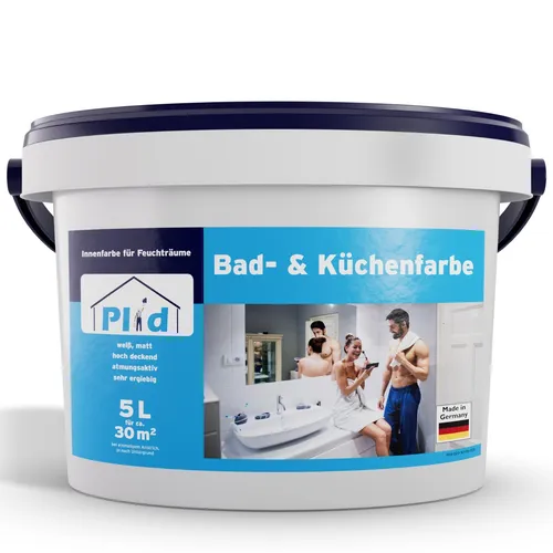 Bad & Küchenfarbe Weiß 5L