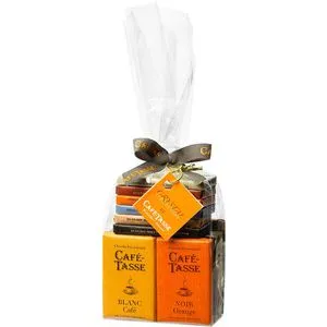 Cafe-Tasse Minischokolade Mini-Bars Bag, Minischokoladentäfelchen, 9 Sorten, 20 Stück, 180g