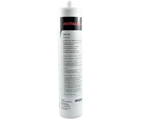HERTALAN® Dichtungsmittel KS96 für EPDM Membrane 290ml Verschlussflansch Mauersperrbahn Sperrfolie zur Bauwerksabdichtung Abdichtung Isolierbahn Fassadenschutz | Terrasse Balkonen Belüfteten Fußböden