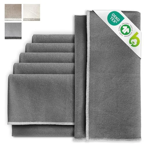 Stoffservietten Silber von Miqio
