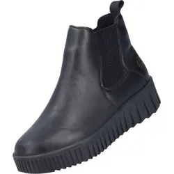 Rieker Stiefel - Elegante Damenstiefel - Stilvolle Stiefel in Schwarz mit 4.5 cm Absatzhöhe, ideal für jeden Anlass. Bequemer Reißverschluss und hochwertige Synthetik sorgen für Komfort und Langlebigkeit.