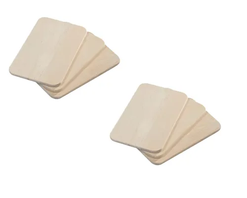 Kesper | Birkenholz Frühstücksbrettchen | 6er Pack | 23x15 cm