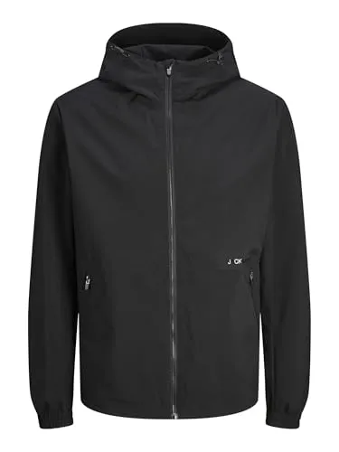 Jack & Jones JJEURBAN LIGHT JACKET SN mit Kapuze - Funktionsjacke für Outdoor-Aktivitäten, leicht und bequem, mit verstellbarer Kapuze und praktischen Reißverschlusstaschen für Schlüssel und Geldbeutel.