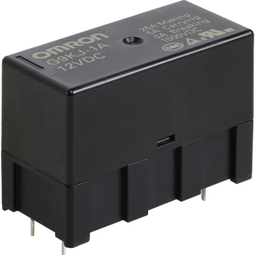 Omron G9KJ-1A DC12 Hochleistungs-Printrelais 12 V / DC 25 A - Zuverlässiges Hochleistungs-Printrelais mit einer Schaltleistung von bis zu 25 A. Ideal für anspruchsvolle Anwendungen in der Elektromechanik.