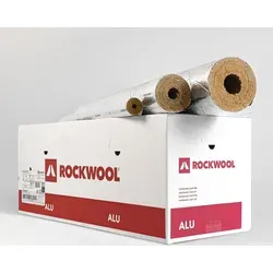 Rockwool RS800 alukaschiert in versch. Größen, Inhalt:Kartonware, Durchmesser Ø Innen [mm]:28, Dämmstärke in [mm]:40