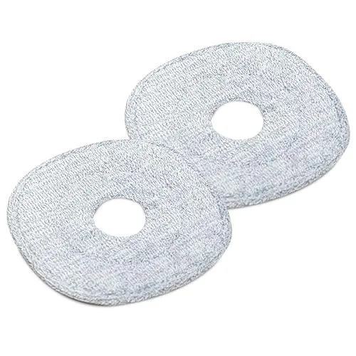 Livington Clean Water Spin Mop Mikrofaserpads 2 Stück - Nass- & Trockenmopps für den Haushalt, waschbare Mikrofaserpads für gründliche Reinigung und Pflege aller Bodenbeläge.