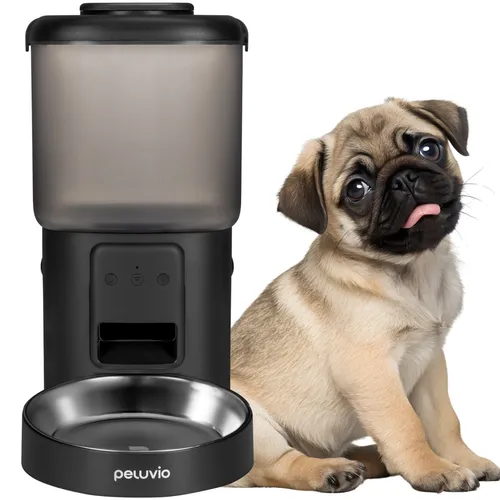 Automatischer Futterautomat CRISPY WIFI für Hunde und Katzen 4,5l - Moderner Futterautomat für Hunde und Katzen mit 4,5l Fassungsvermögen. Elektronisch und programmierbar für eine flexible Fütterung. Ideal für den täglichen Einsatz.
