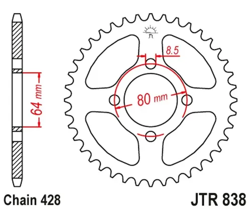 Produktbild Kettenrad JTR838,38 JT SPROCKETS
