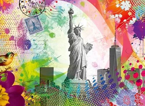 Ravensburger Puzzle 12000368 - Postkarte aus New York - 500 Teile Puzzle für Erwachsene und Kinder ab 12 Jahren, Stadt-Puzzle New York