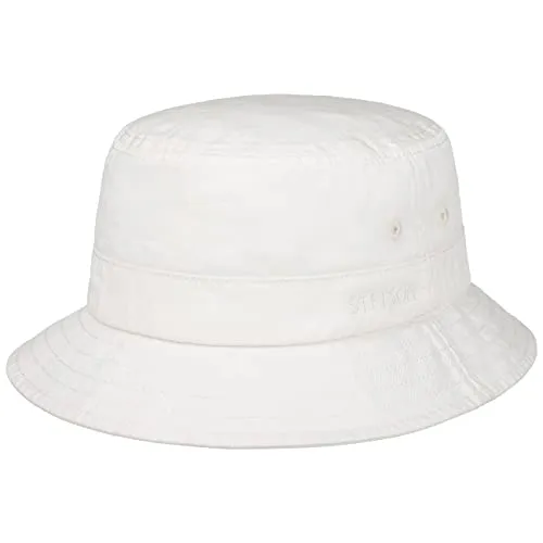 Stetson Organic Cotton Hut - UV-Schutz & Nachhaltigkeit - Hochwertiger Sommerhut aus 100% Bio-Baumwolle, knitterfrei und reißfest. Ideal für den aktiven Einsatz bei Sonnenschein. Schützt effektiv vor UV-Strahlen und lässt sich leicht verstauen.