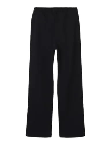 Name it kids Mädchen Nkfmille Straight Sweat Pant Unb Noos, Schwarz, 158 EU