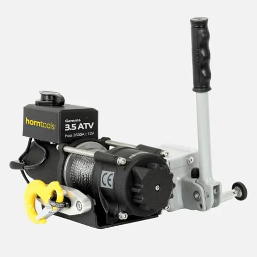 horntools Seilwindensystem 1,6to Anhängerwindenset HPA3.5 12V Jagdwinde Jägerwinde Elektrowinde Heckwinde