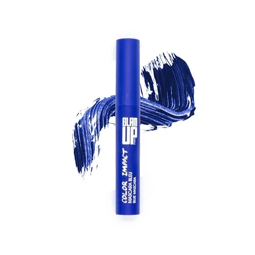Glam'Up Paris – Mascara Electric Blue – Color Impact – Ultra Pigmentiert – langer Halt – intensiver Blick – Volumen & Länge – ohne Pakete – Blau