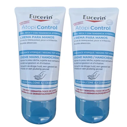 EUCERIN Atopicontrol Hand Intensiv-Creme 2x75 ml von Eucerin